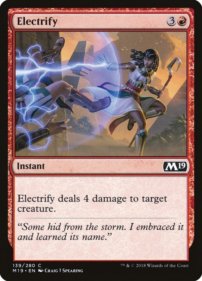 Image for Electrify (139) (M19) - Magic: The Gathering