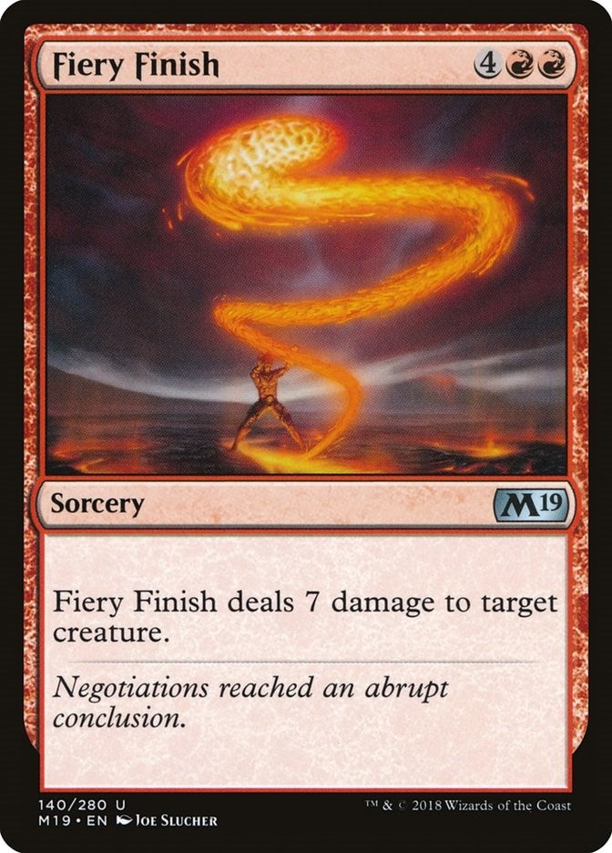 Image for Fiery Finish (140) (M19) - Magic: The Gathering