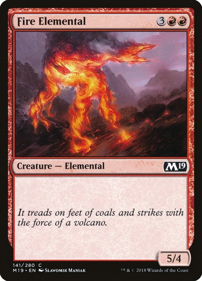Image for Fire Elemental (141) (M19) - Magic: The Gathering