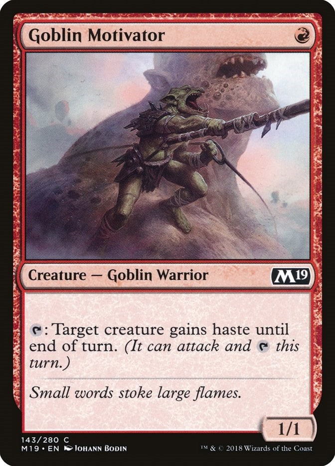 Image for Goblin Motivator (143) (M19) - Magic: The Gathering