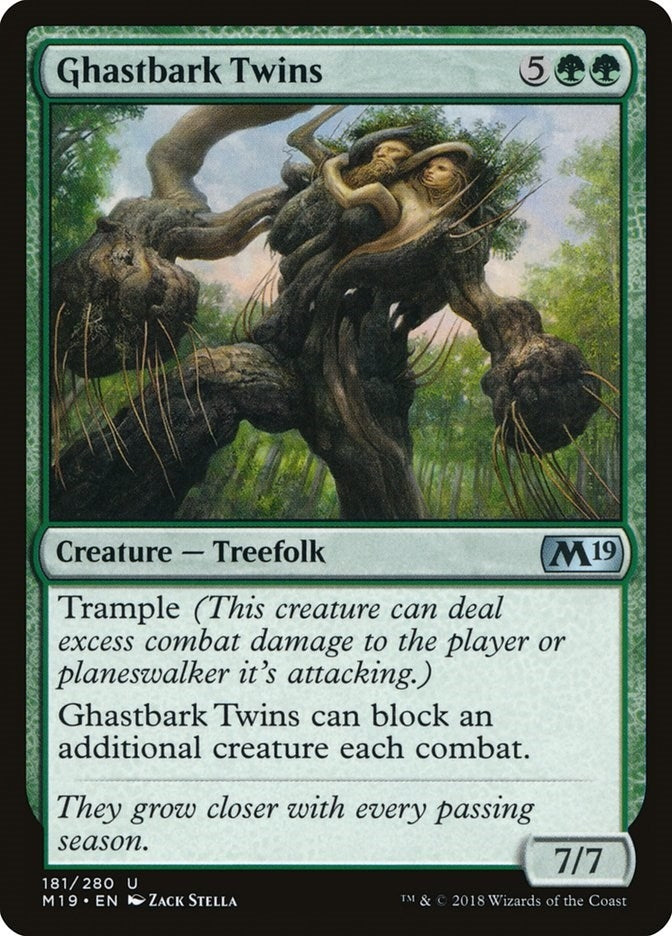 Image for Ghastbark Twins (181) (M19) - Magic: The Gathering