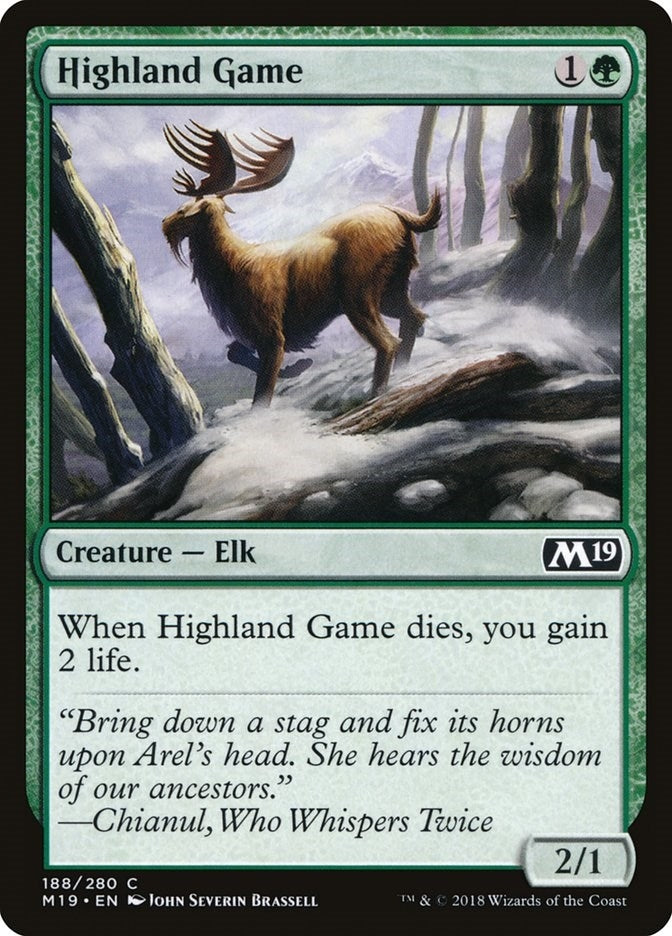 Image for Highland Game (188) (M19) - Magic: The Gathering