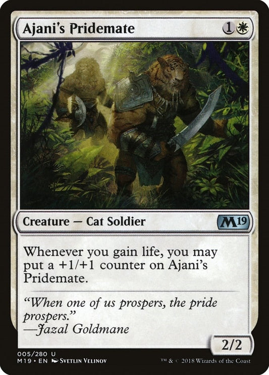 Image for Ajani's Pridemate (5) (M19) - Magic: The Gathering