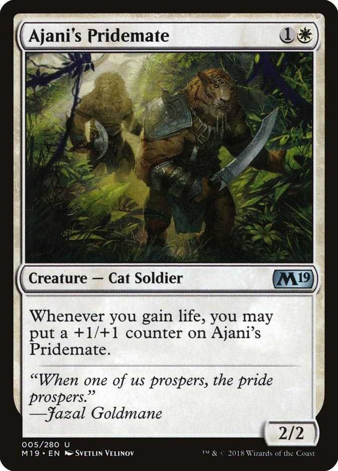 Ajani's Pridemate (5) (M19)