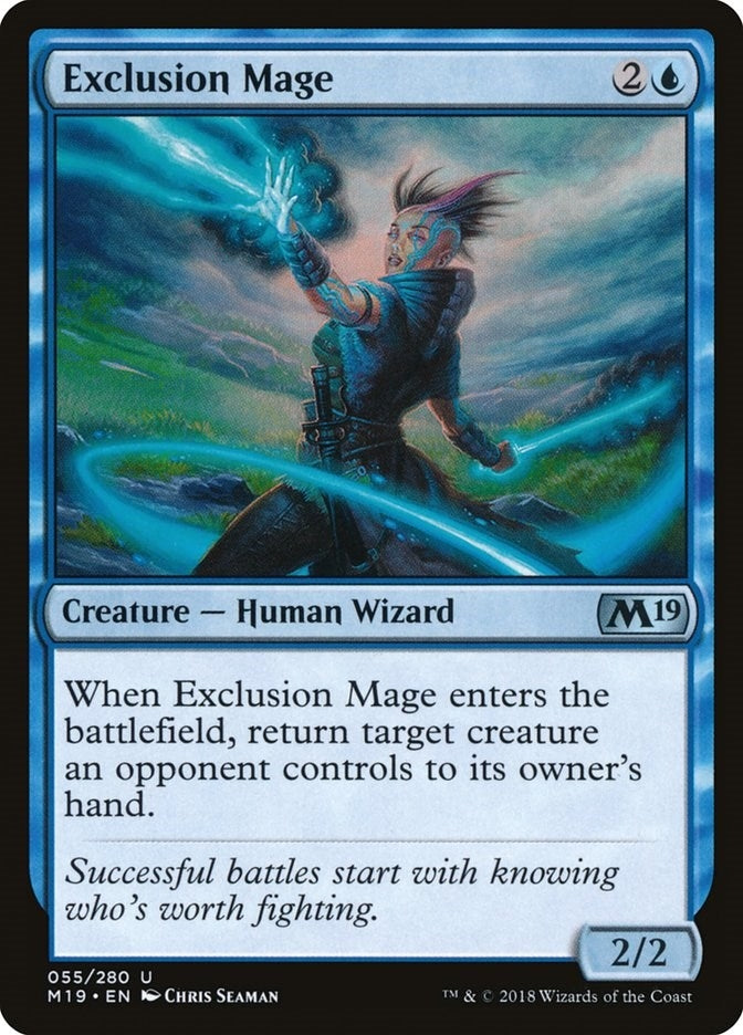 Image for Exclusion Mage (55) (M19) - Magic: The Gathering