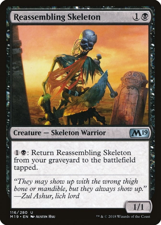 Image for Reassembling Skeleton (116) (M19) - Magic: The Gathering