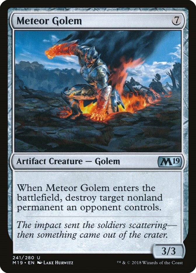 Image for Meteor Golem (241) (M19) - Magic: The Gathering