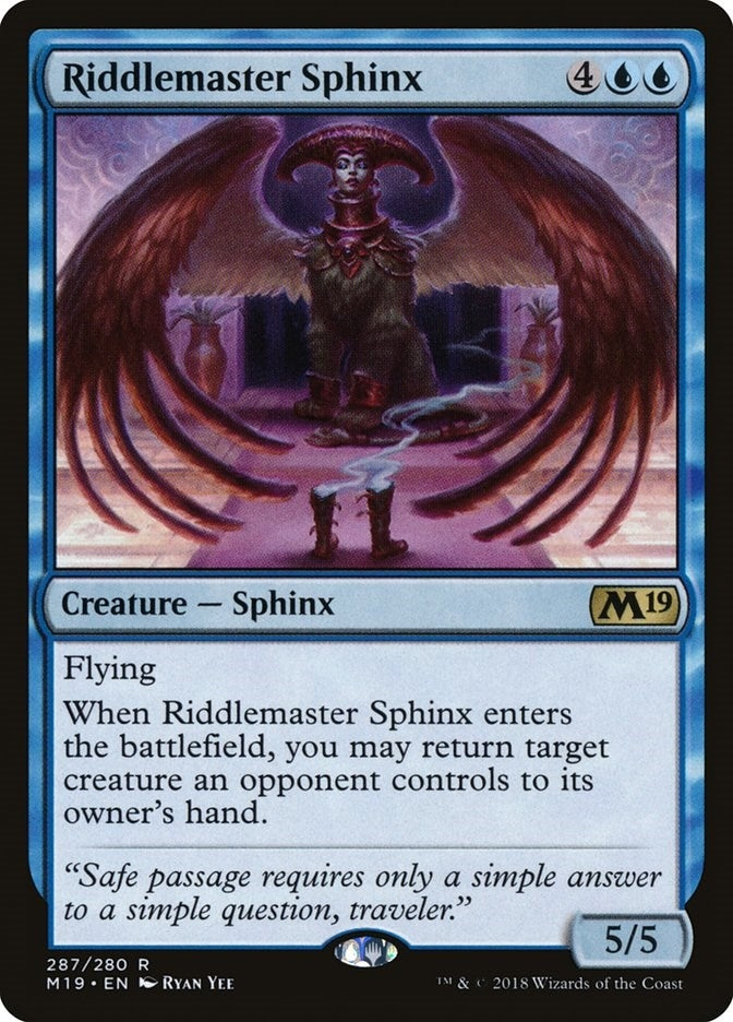Image for Riddlemaster Sphinx (287) (M19) - Magic: The Gathering