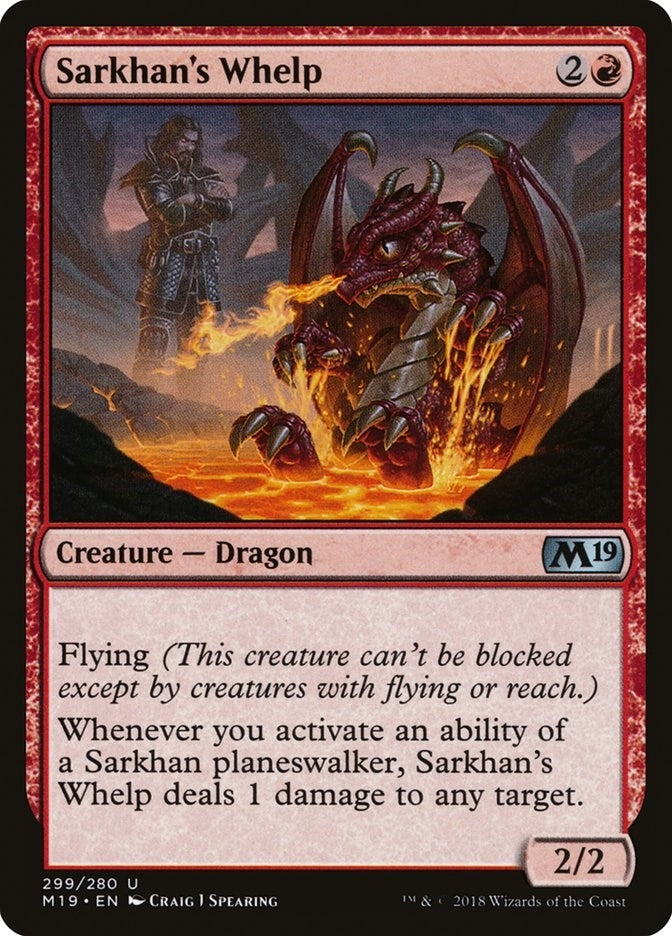 Image for Sarkhan's Whelp (299) (M19) - Magic: The Gathering