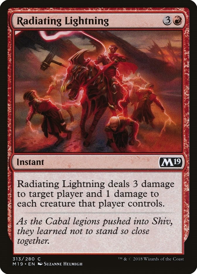 Image for Radiating Lightning (313) (M19) - Magic: The Gathering