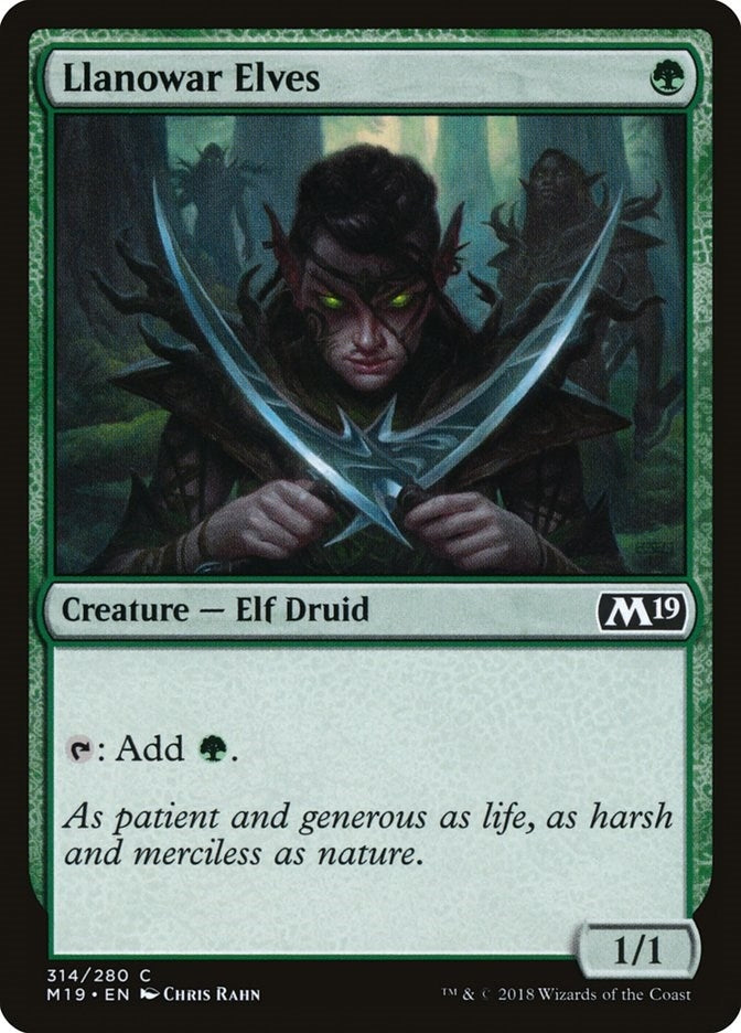 Image for Llanowar Elves (314) (M19) - Magic: The Gathering