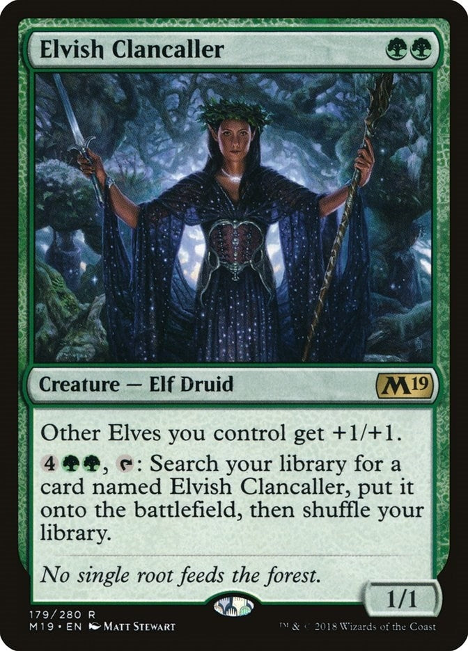 Image for Elvish Clancaller (179) (M19) - Magic: The Gathering