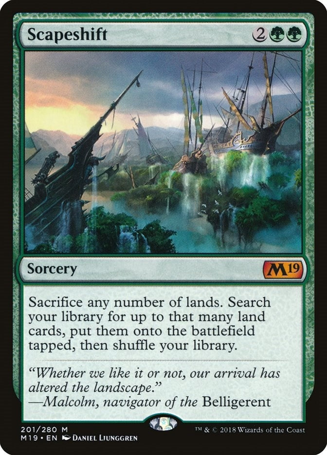 Image for Scapeshift (201) (M19) - Magic: The Gathering