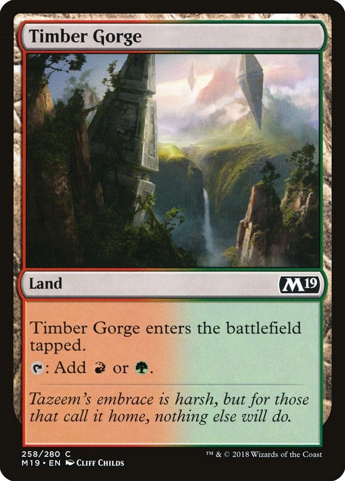Image for Timber Gorge (258) (M19) - Magic: The Gathering