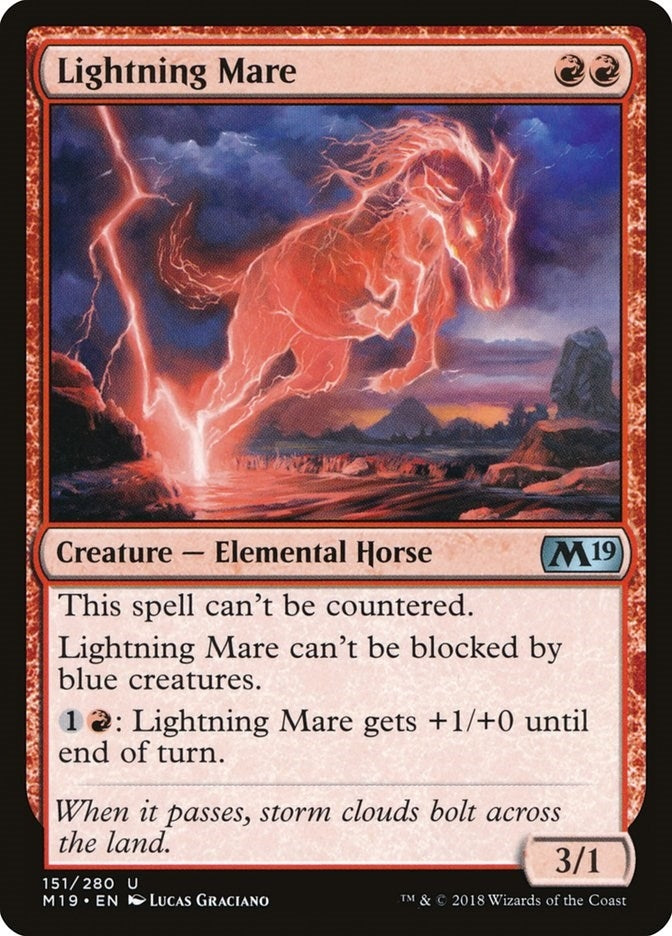 Image for Lightning Mare (151) (M19) - Magic: The Gathering