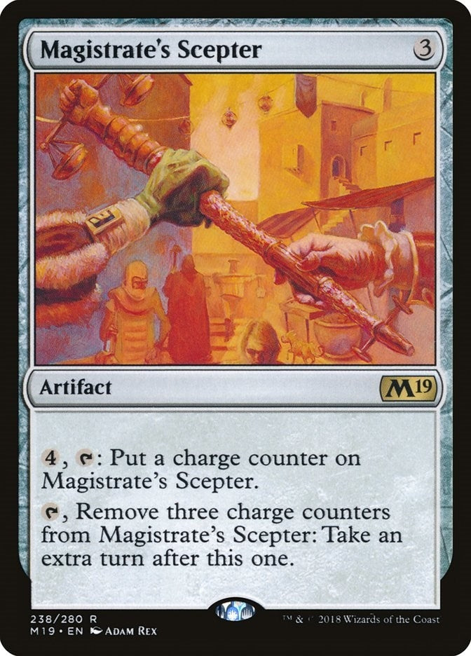 Image for Magistrate's Scepter (238) (M19) - Magic: The Gathering