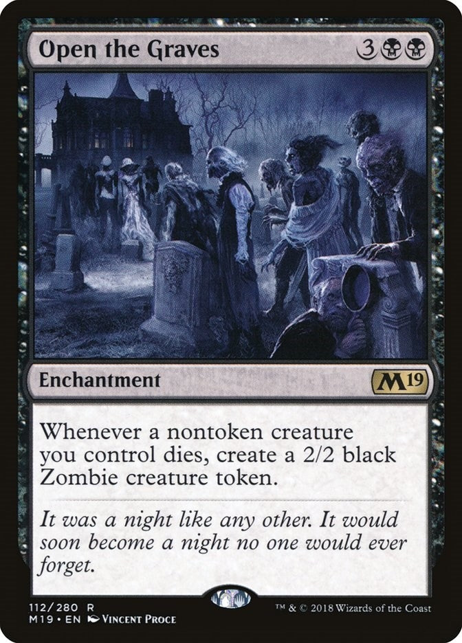 Image for Open the Graves (112) (M19) - Magic: The Gathering