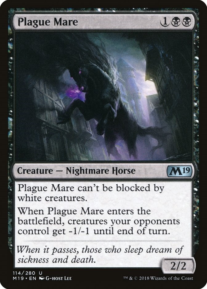 Image for Plague Mare (114) (M19) - Magic: The Gathering