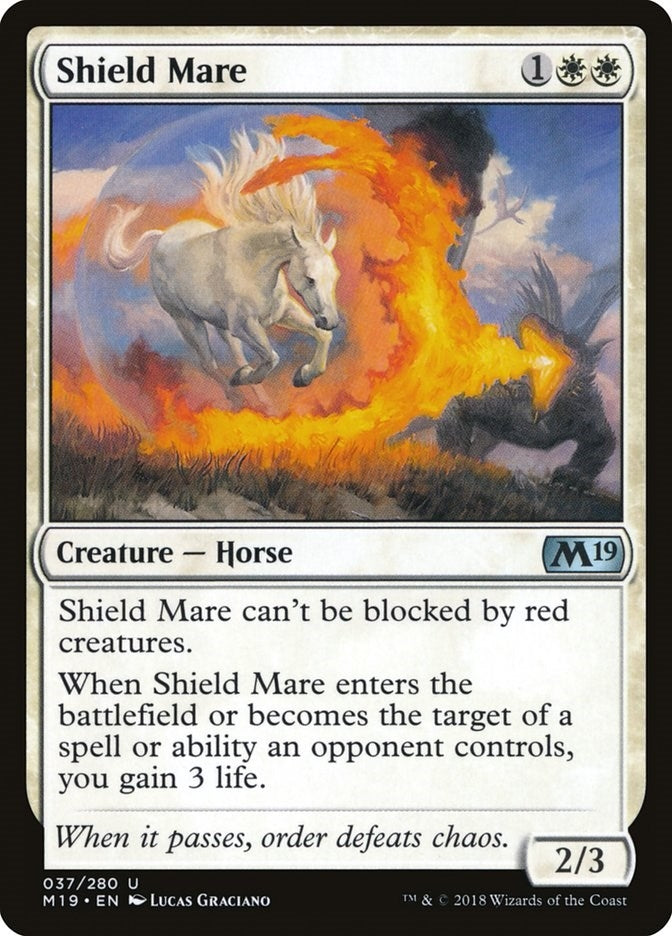 Image for Shield Mare (37) (M19) - Magic: The Gathering