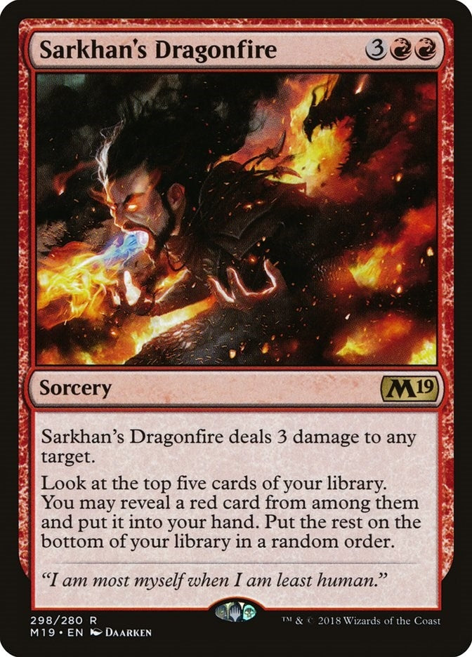 Image for Sarkhan's Dragonfire (298) (M19) - Magic: The Gathering