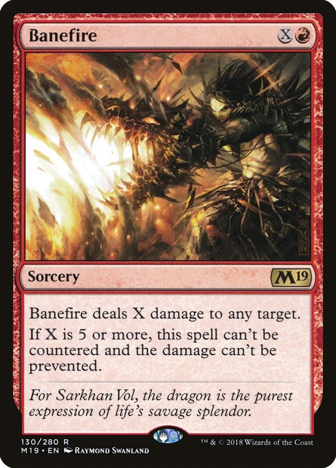 Image for Banefire (130) (M19) - Magic: The Gathering