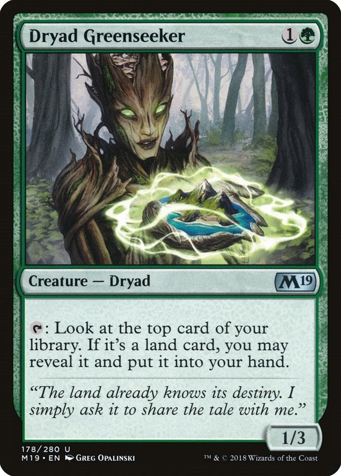 Image for Dryad Greenseeker (178) (M19) - Magic: The Gathering