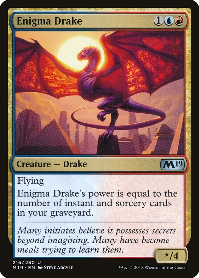 Image for Enigma Drake (216) (M19) - Magic: The Gathering
