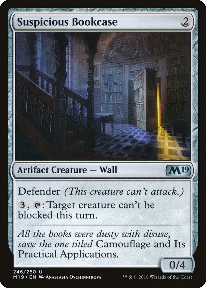 Image for Suspicious Bookcase (246) (M19) - Magic: The Gathering
