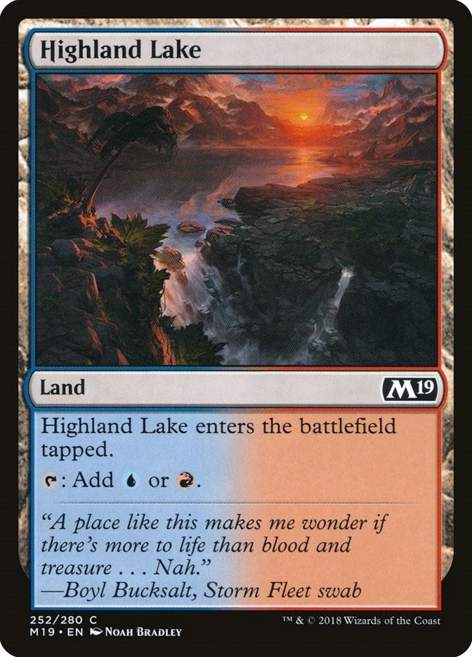 Image for Highland Lake (252) (M19) - Magic: The Gathering