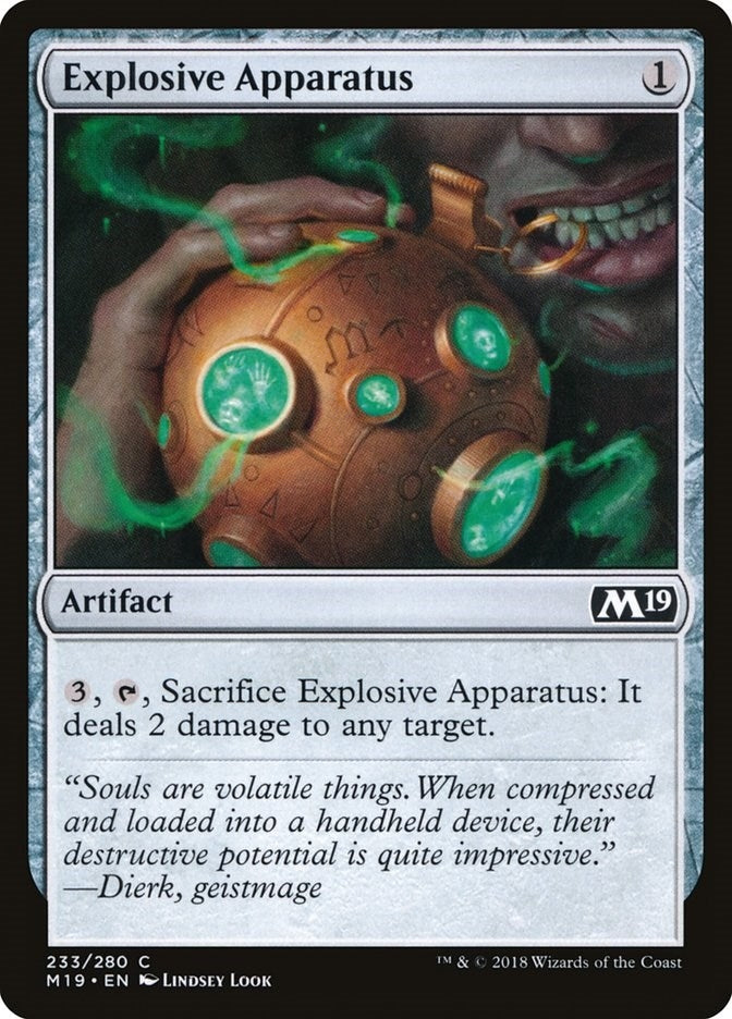 Image for Explosive Apparatus (233) (M19) - Magic: The Gathering