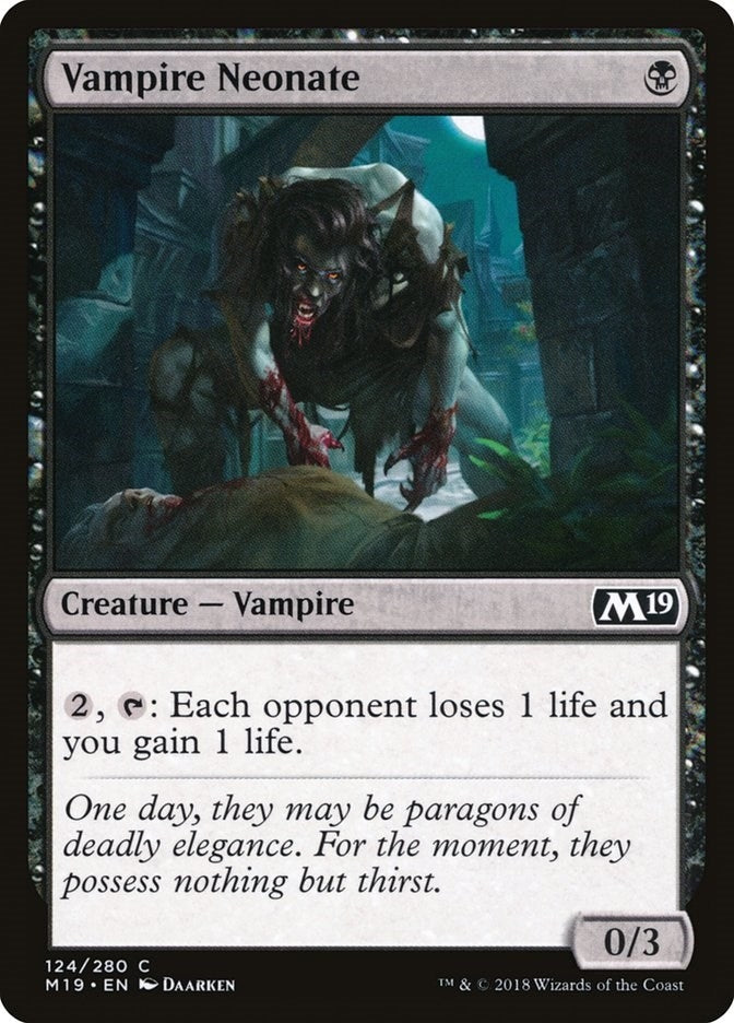 Image for Vampire Neonate (124) (M19) - Magic: The Gathering