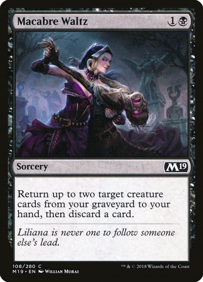 Image for Macabre Waltz (108) (M19) - Magic: The Gathering