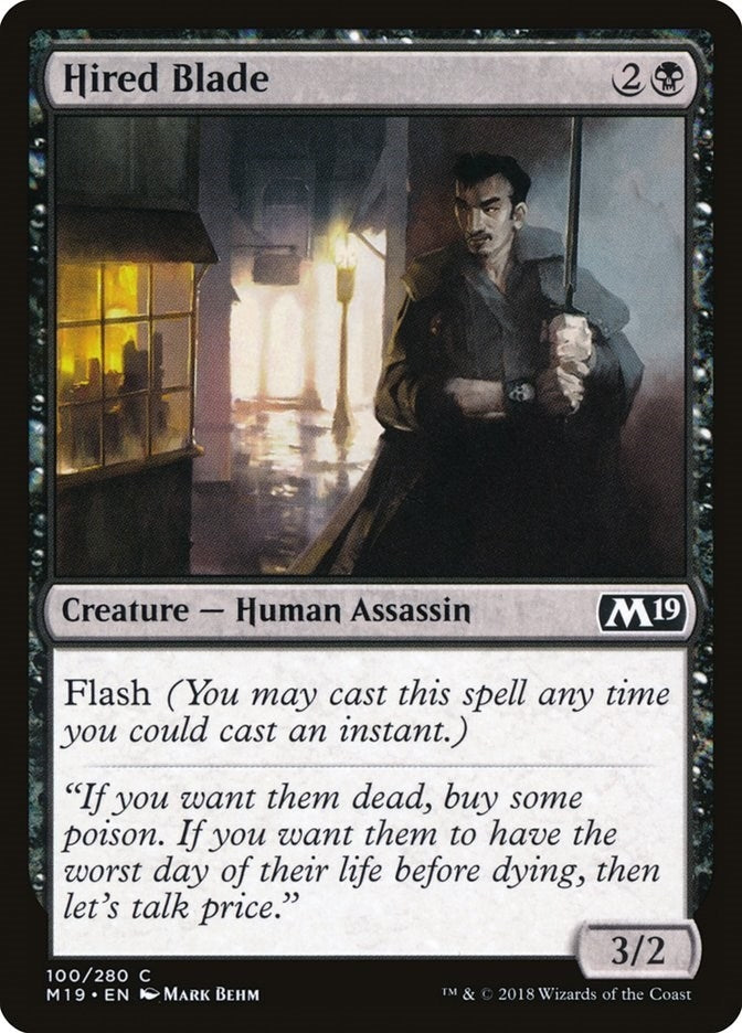 Image for Hired Blade (100) (M19) - Magic: The Gathering