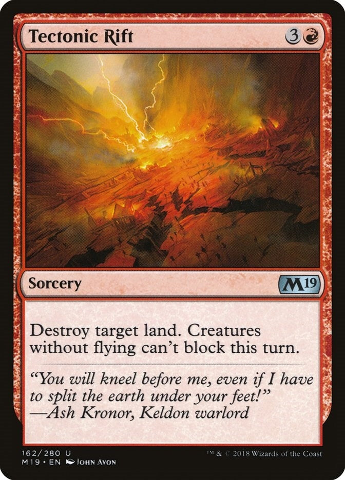 Image for Tectonic Rift (162) (M19) - Magic: The Gathering