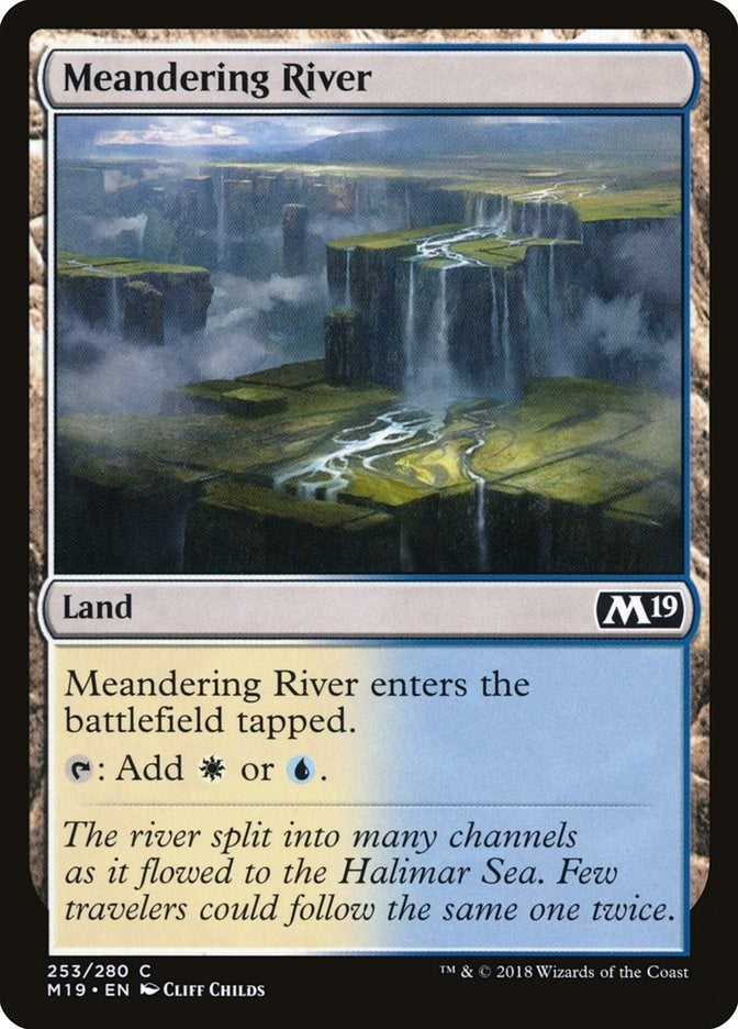 Image for Meandering River (253) (M19) - Magic: The Gathering