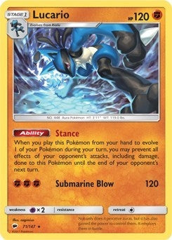 Lucario (SM - Burning Shadows) (71) (PR)