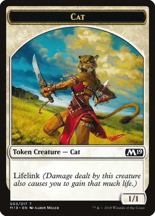 Image for Cat Token (3) (M19) - Magic: The Gathering