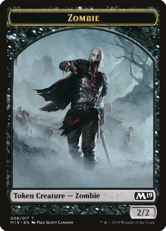 Image for Zombie Token (8) (M19) - Magic: The Gathering