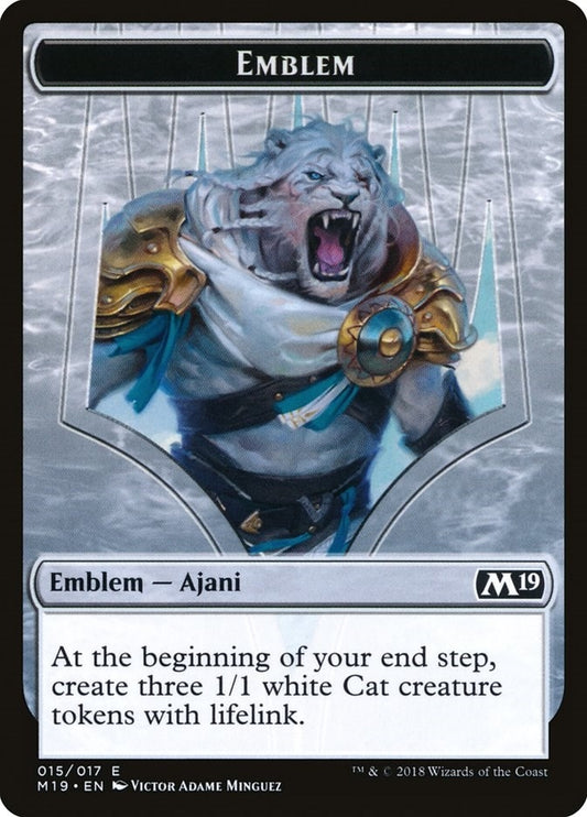 Image for Emblem - Ajani, Adversary of Tyrants (15) (M19) - Magic: The Gathering