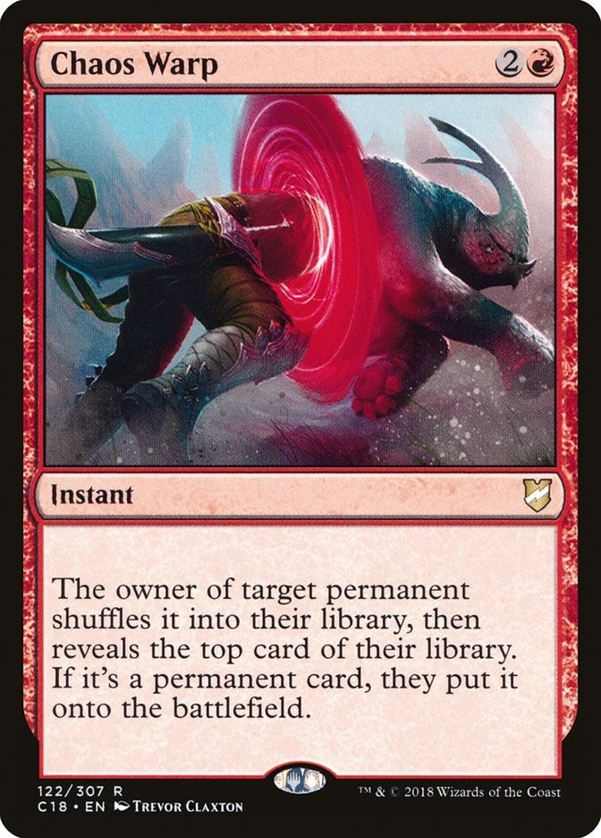Image for Chaos Warp (122) (C18) - Magic: The Gathering