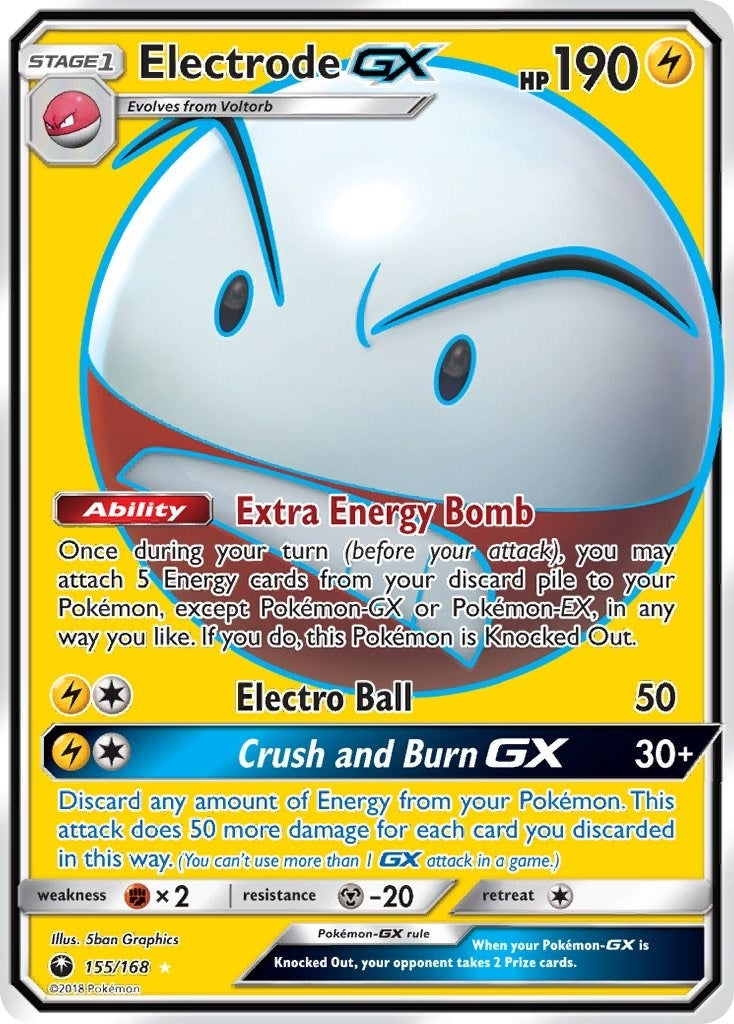 Electrode GX (Full Art) (155/168) (CES)