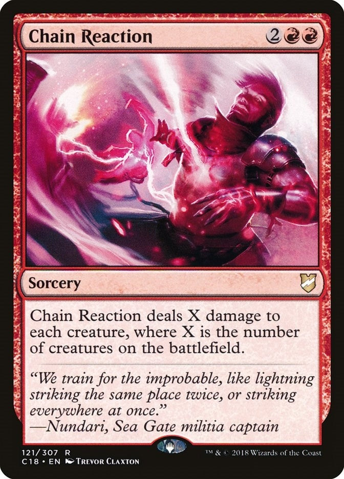 Image for Chain Reaction (121) (C18) - Magic: The Gathering
