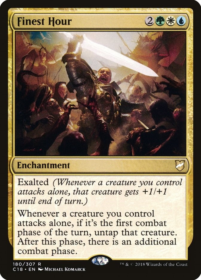 Image for Finest Hour (180) (C18) - Magic: The Gathering