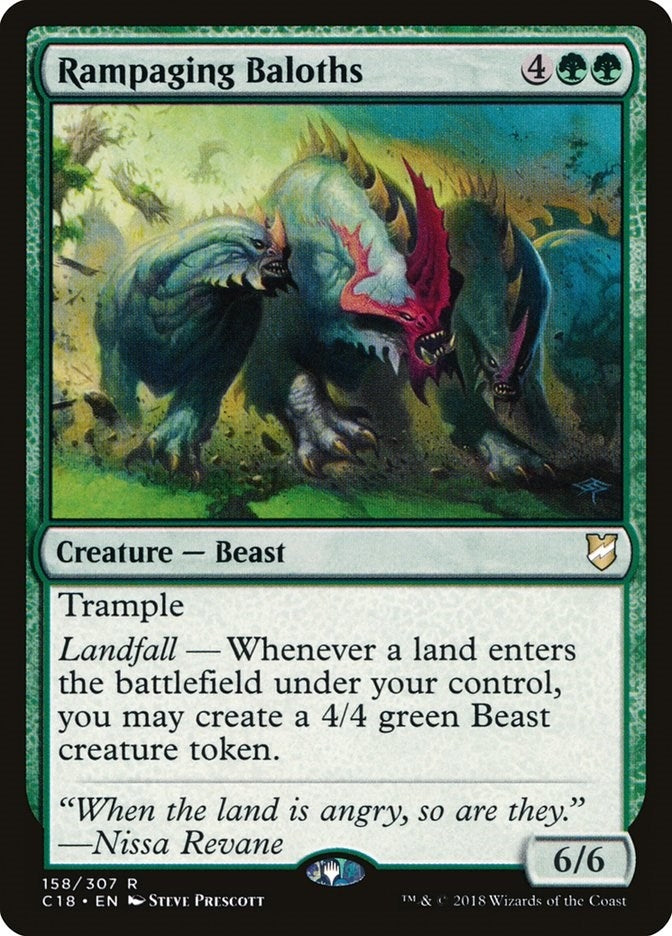 Image for Rampaging Baloths (158) (C18) - Magic: The Gathering