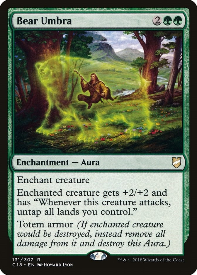 Image for Bear Umbra (131) (C18) - Magic: The Gathering