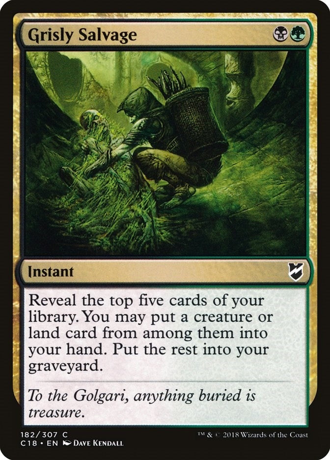 Image for Grisly Salvage (182) (C18) - Magic: The Gathering