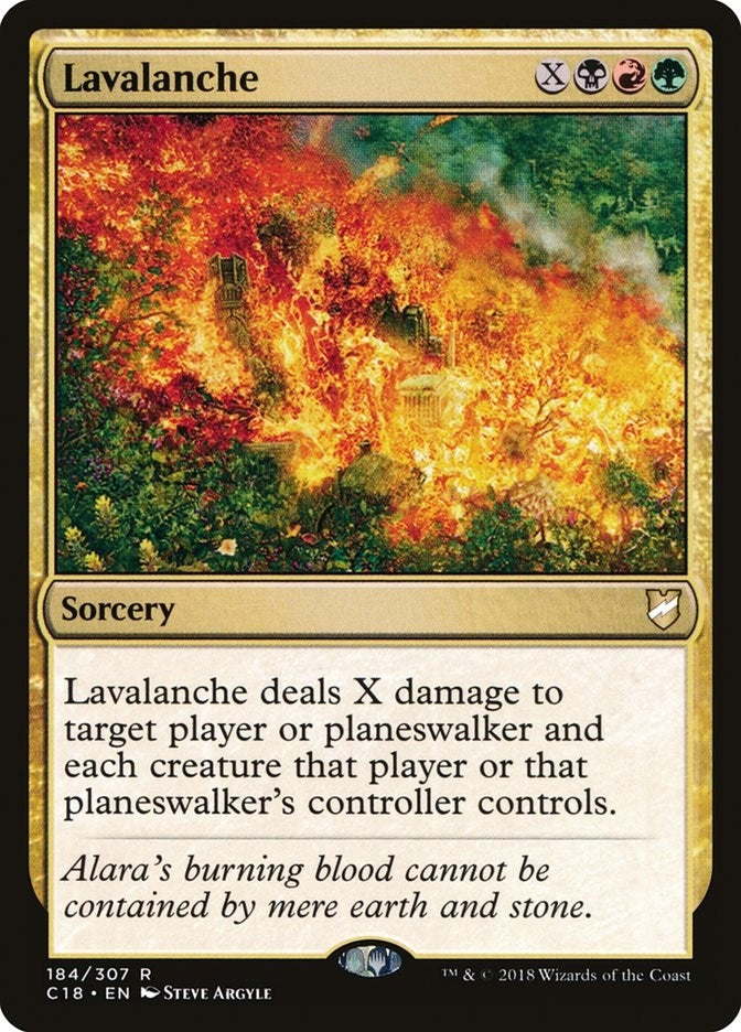 Image for Lavalanche (184) (C18) - Magic: The Gathering