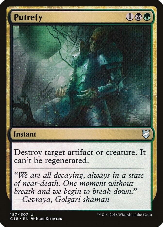 Image for Putrefy (187) (C18) - Magic: The Gathering