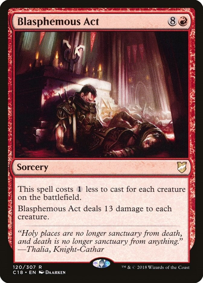 Image for Blasphemous Act (120) (C18) - Magic: The Gathering