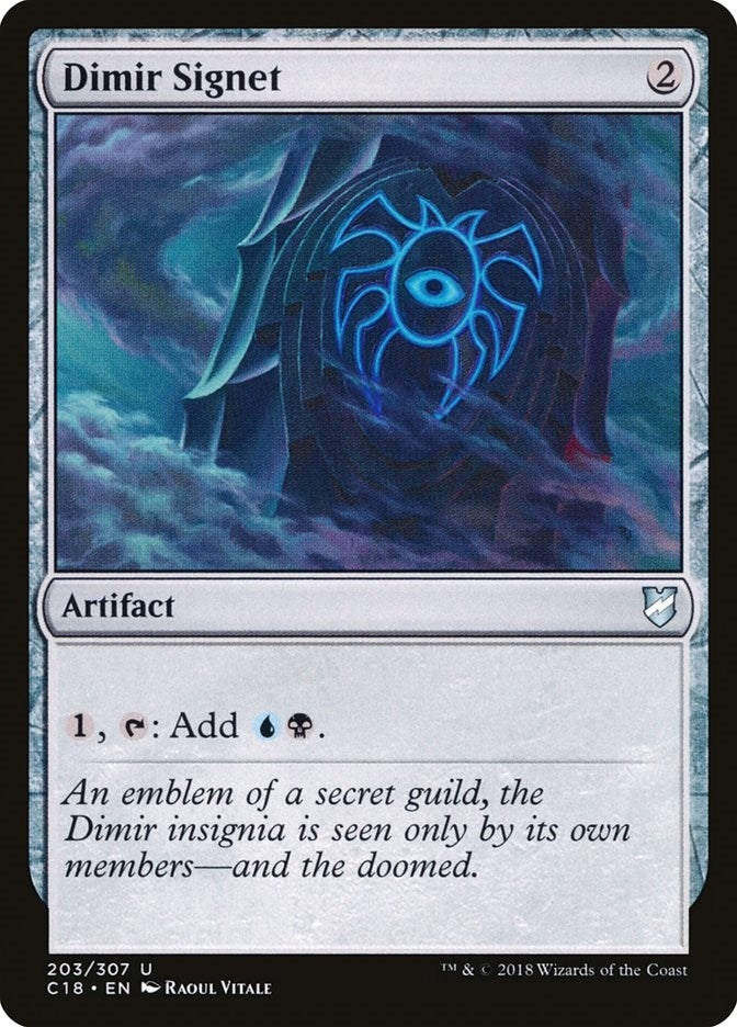 Image for Dimir Signet (203) (C18) - Magic: The Gathering